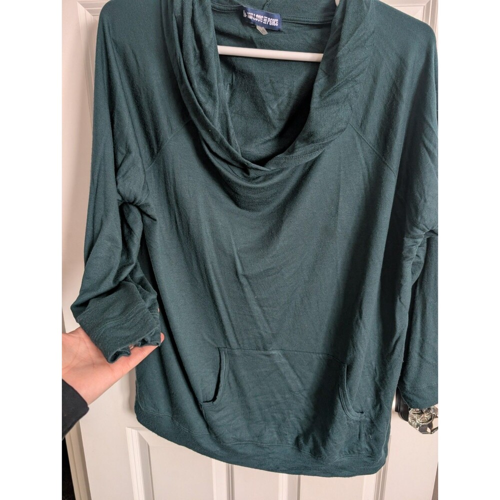 Ink Love And Peace 3X Pullover Hoodie  Green Usa Made Pocket Stretch Plus Size